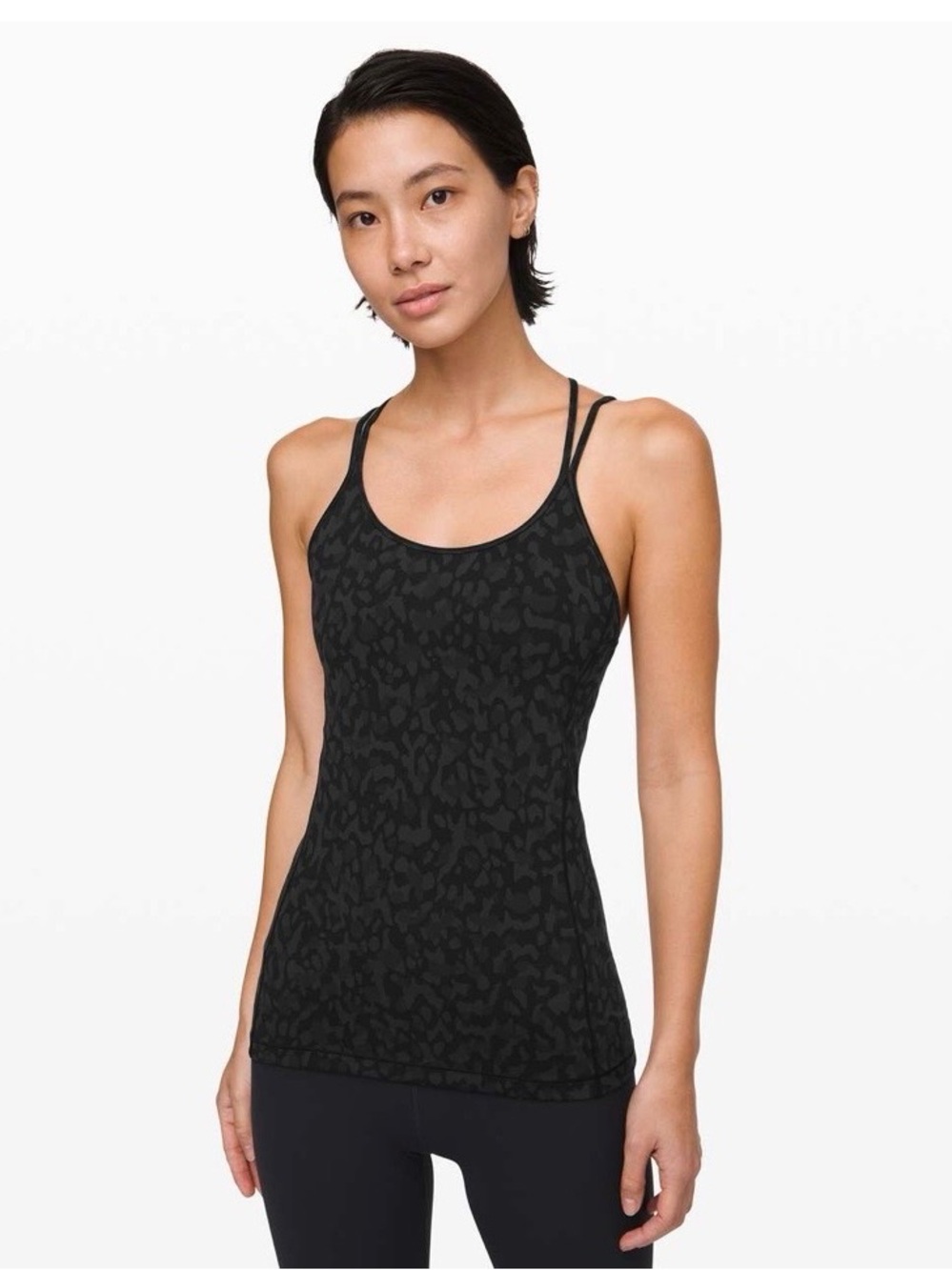 Lululemon free to be tank top everlux formation camo size 2